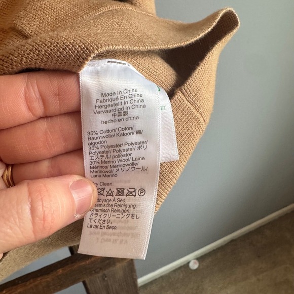 J. Crew‎ Giselle Cardigan Sweater Camel Gold Buttons Women XS Capsule Coastal - Picture 6 of 9